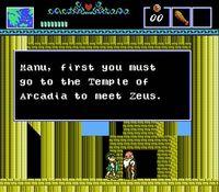 The Battle of Olympus sur Nintendo Nes